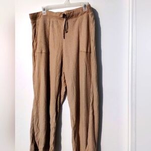 J. Crew Beige Textured Pajama Pants
